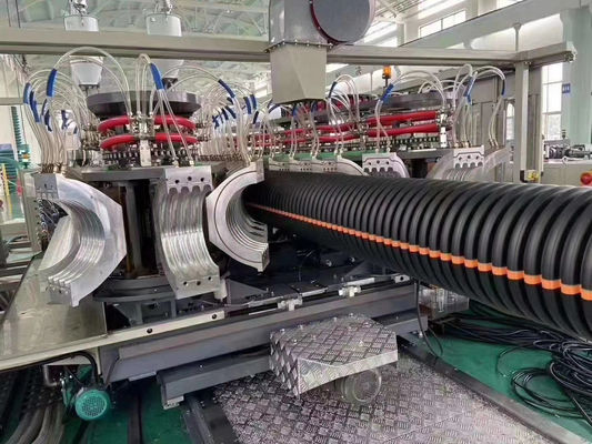 Трубка PVC PP HDPE делая машину штранг-прессования трубы Dwc машины