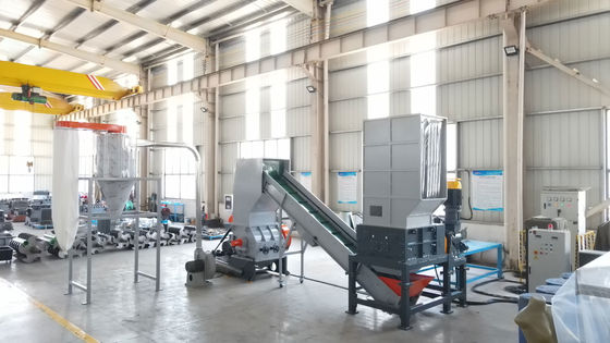 Барабанчик HDPE голубой пенился шредер оси вала контейнера 4 пластиковый повторно используя